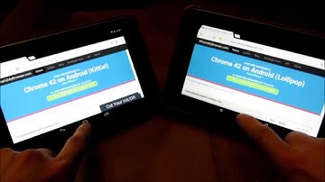 Nexus 7 Lollipop 5.1.1 vs KitKat 4.4.4 HTML Browser AnTuTu Benchmark