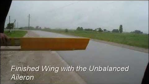 Flutter effect. Wing model