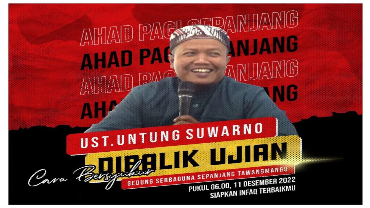 Cara Bersyukur Dibalik Ujian Bersama Ustadz Suwarno dari Jaten @kajianahadpagisepanjang5877