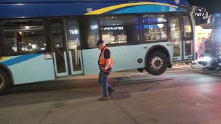 MTA Bus Sideswipes Other MTA Bus E. 163rd St. - Bronx