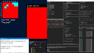 sdl2 | simple pixel editor with save button and pixels spacing that scales Profile