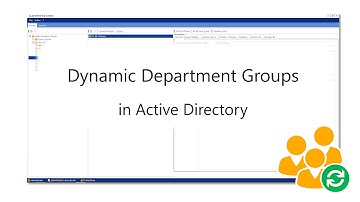 Dynamic Department Groups in Active Directory