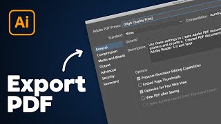 How to Export as PDF in Illustrator