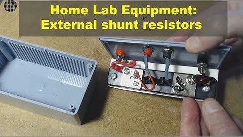 Home Lab Equipment: External shunt resistors for high-current measurements
