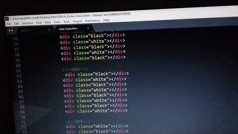 chess board using html and css