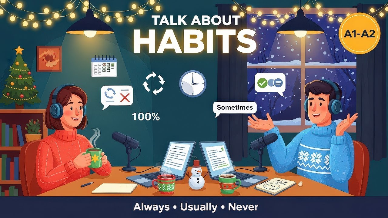Talk About Your HABITS: Learn ALWAYS, SOMETIMES, NEVER | English Podcast For Learning English