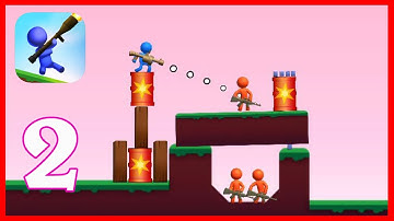 BAZOOKA BOY - Gameplay Walkthrough Part 2 Level 31-60 (Android,iOS)