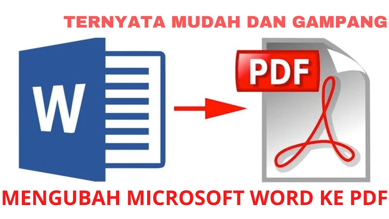 Cara mudah merubah file word ke pdf tanpa aplikasi tanpa online youtube