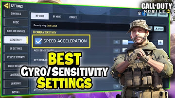 Best Sensitivity/Gyroscope Settings For Cod Mobile📲 (MP & BR) #codm
