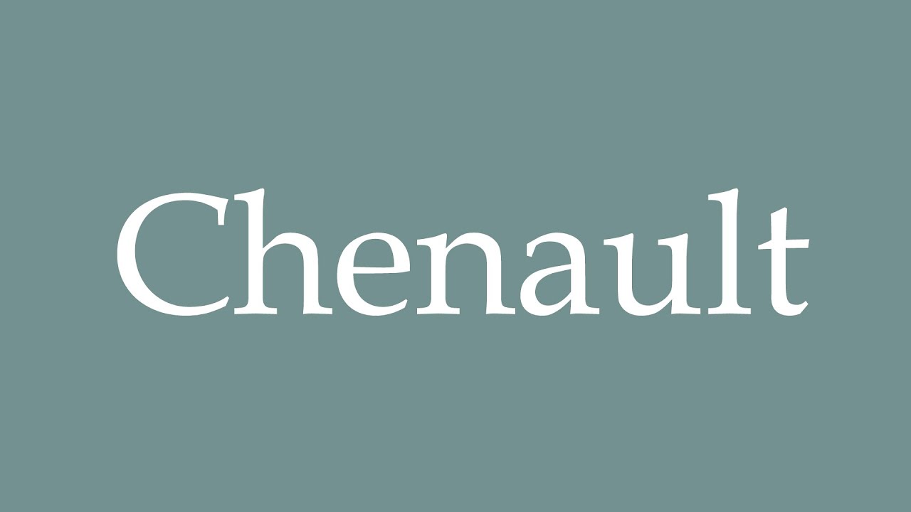 how-to-pronounce-chenault-correctly-in-french-youtube