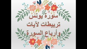 5 مراجعة سورة يونس/الربع 2 ح 2 ج 11/ مراجعة رائعة لتثبيت الحفظ وتربيط الآيات والأرباع