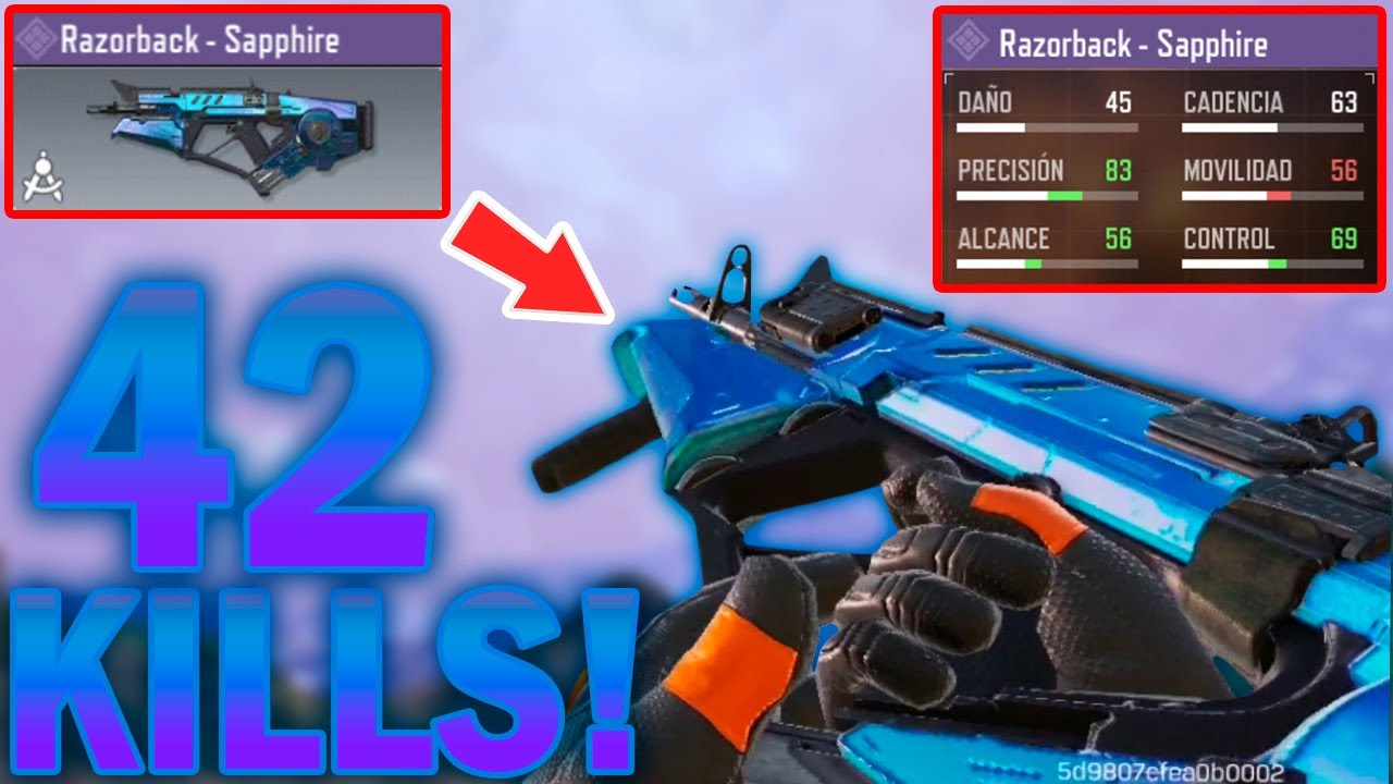 *Nuevo* Razorback Sapphire Skin Gameplay | CALL OF DUTY MOBILE BATTLE ROYALE | Squad Vs Squad