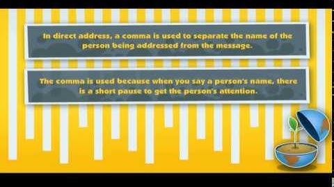 Comma in Direct Address - Class 4