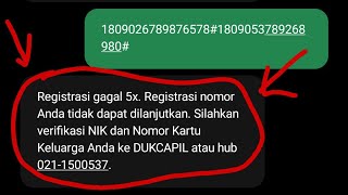 Cara Registrasi Perdana / Cara  Mengatasi Gagal Registrasi Perdana