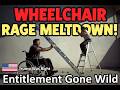 Wheelchair Man Attacks Painter’s Ladder in Rage! Trump Was Right About Entitlement Culture