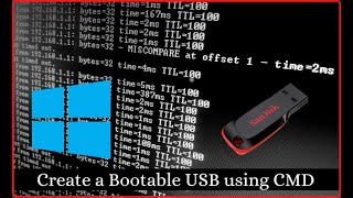 how to make a bootable usb with command prompt