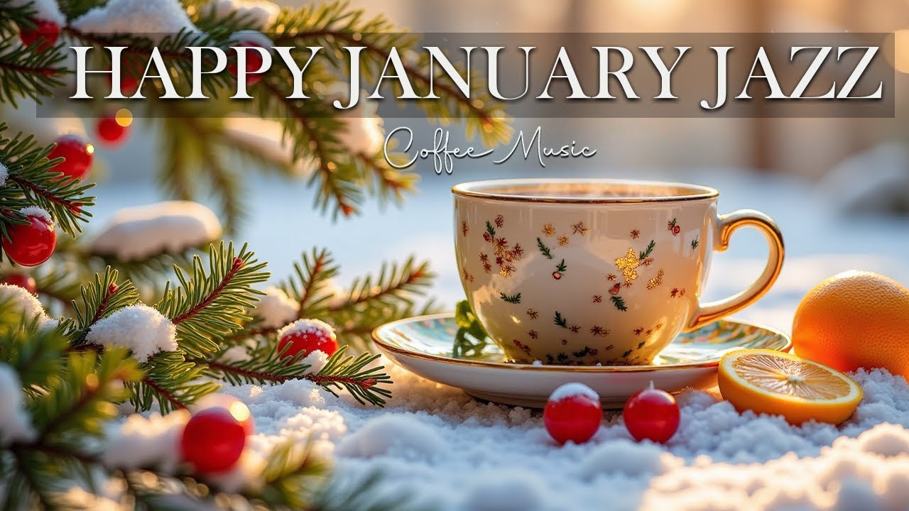 Happy January Jazz ☕Feeling Relaxing Coffee Jazz Music and Positive Bossa Nova Piano for Great moods