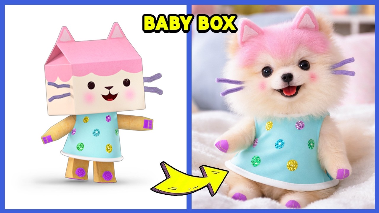 Gabby's Dollhouse Characters as Cute Pets #2 ~ Guess the Voice