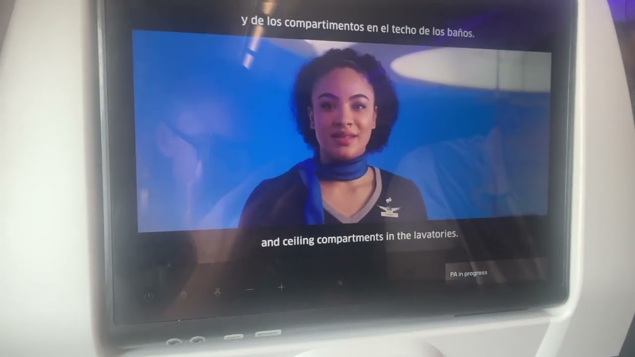 @United Airlines Airbus A321neo Safety Video.