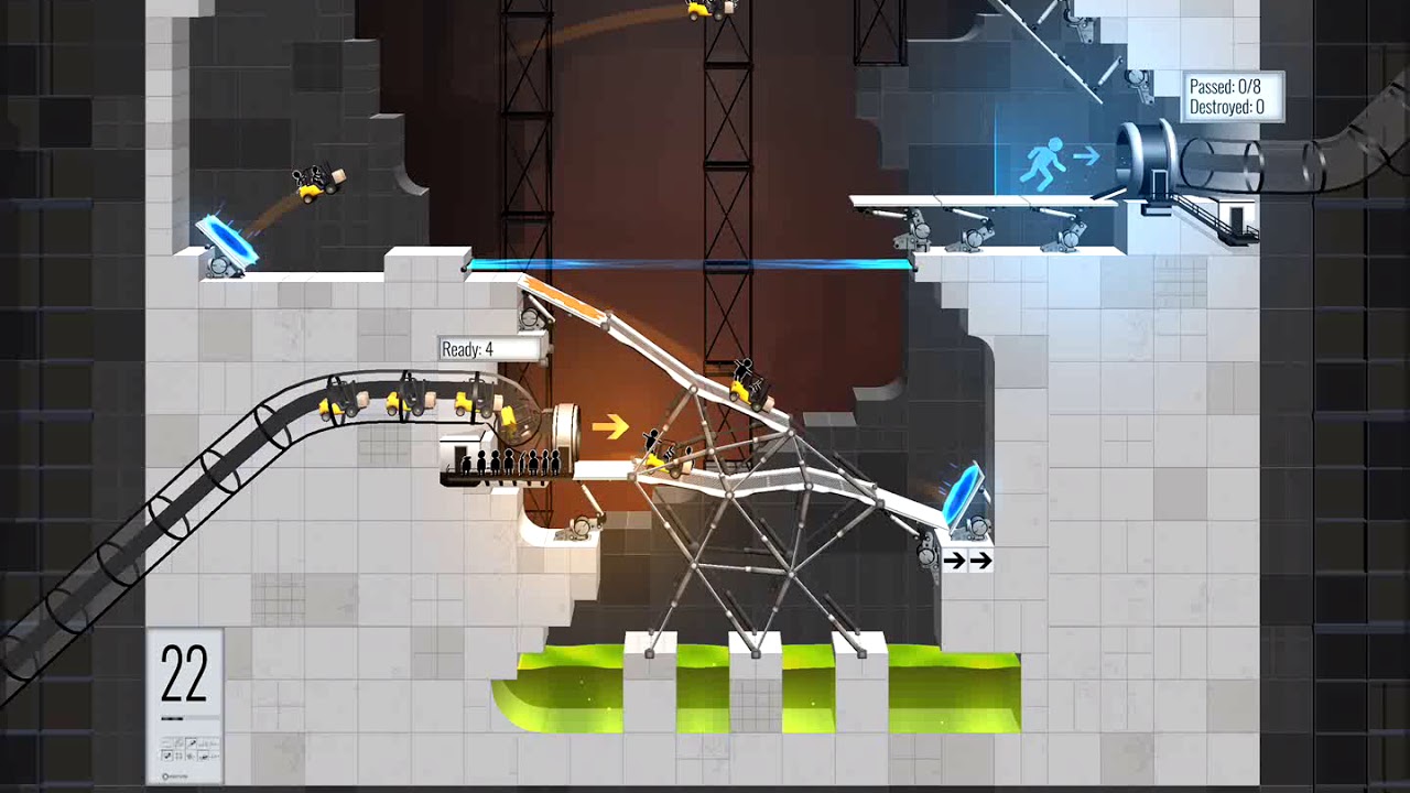 Bridge Constructor Portal Convoy Level 22 - YouTube