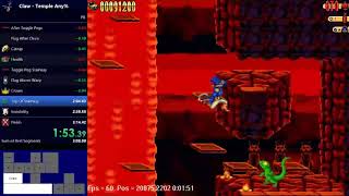 Claw - Level 14 - Temple any% speedrun in 3:04.93 (FWR)