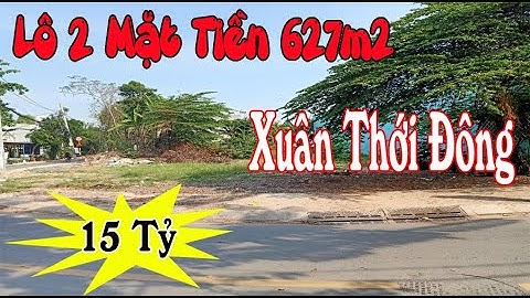 Bán Lô Đất Hóc Môn 2 Mặt Tiền Đường