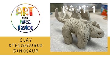 Clay Stegosaurus Dinosaur, part 1