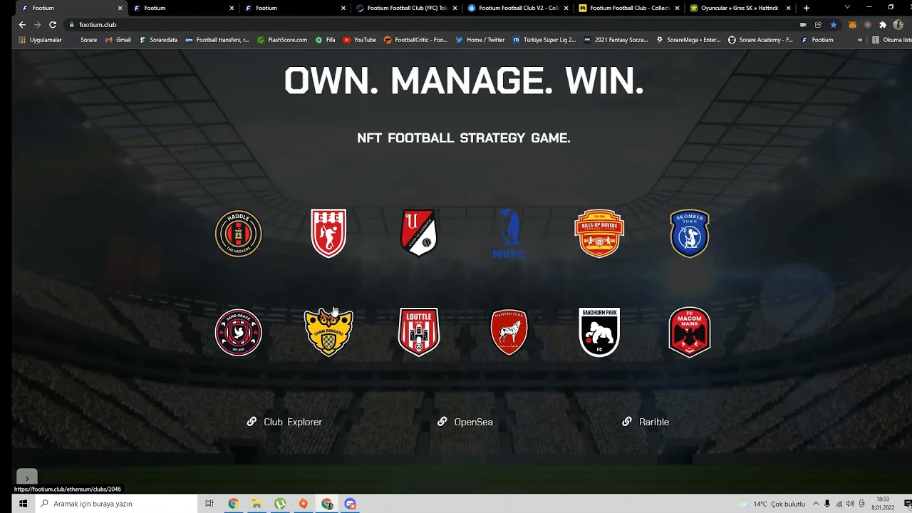 NFT Menajerlik Oyunu Footium - Footium nedir?