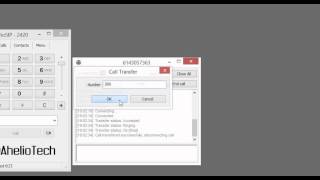 AhelioSIP Softphone - How to transfer a call screenshot 4