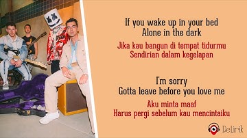 Thumbnail of Leave Before You Love Me - Marshmello x Jonas Brothers (Lirik Lagu Terjemahan)