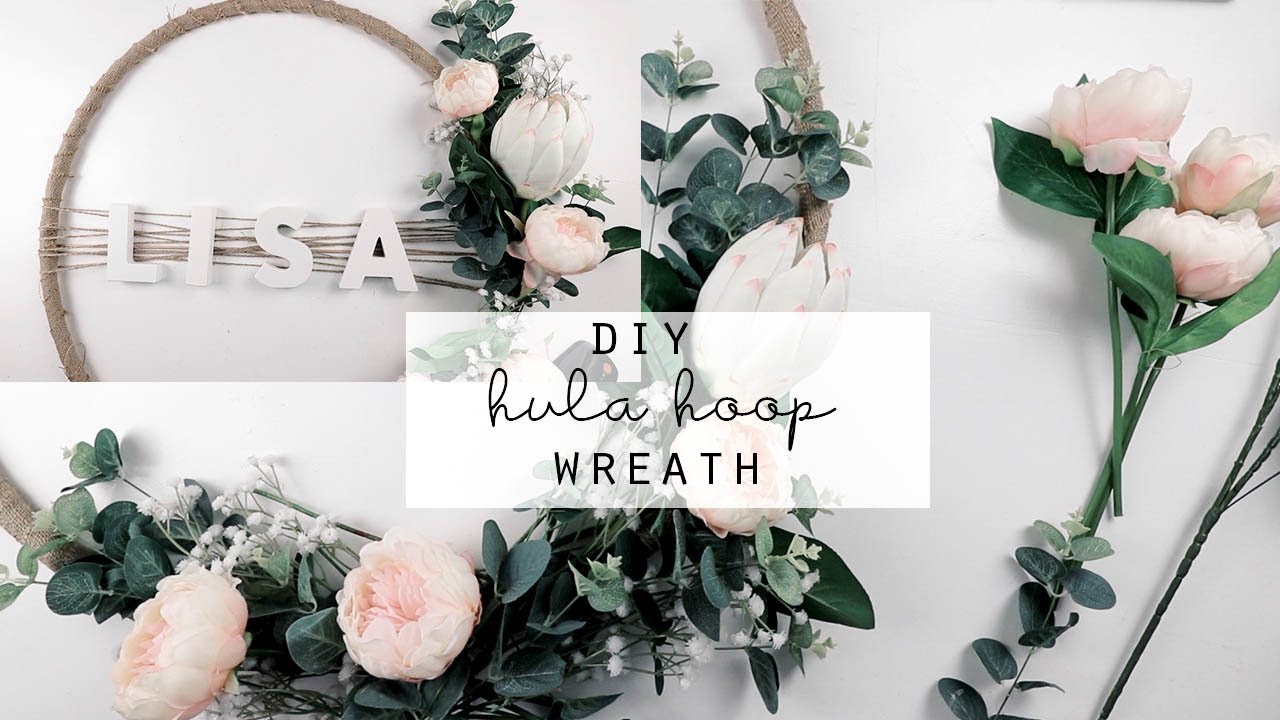 Diy Hula Hoop Wreath Kmart Hack You