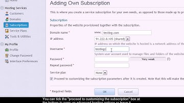 Setting up physical hosting on Plesk 11