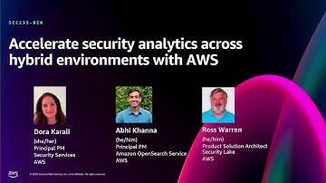 AWS re:Invent 2024 - Accelerate security analytics across hybrid environments with AWS  (SEC235-NEW)
