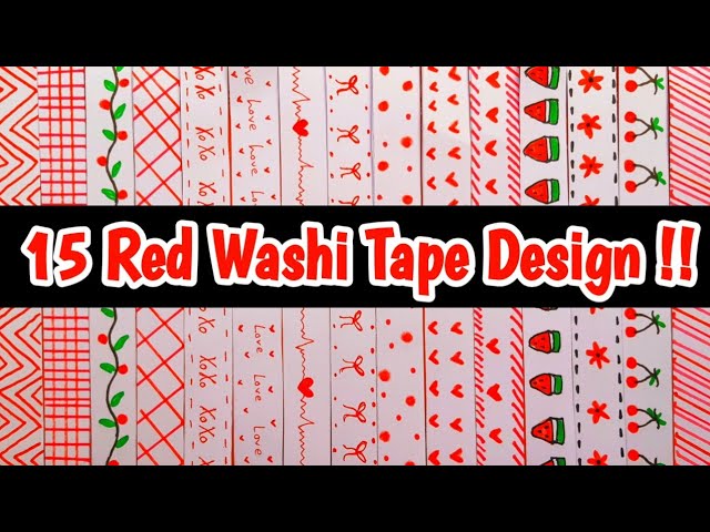 Red Washi Tape