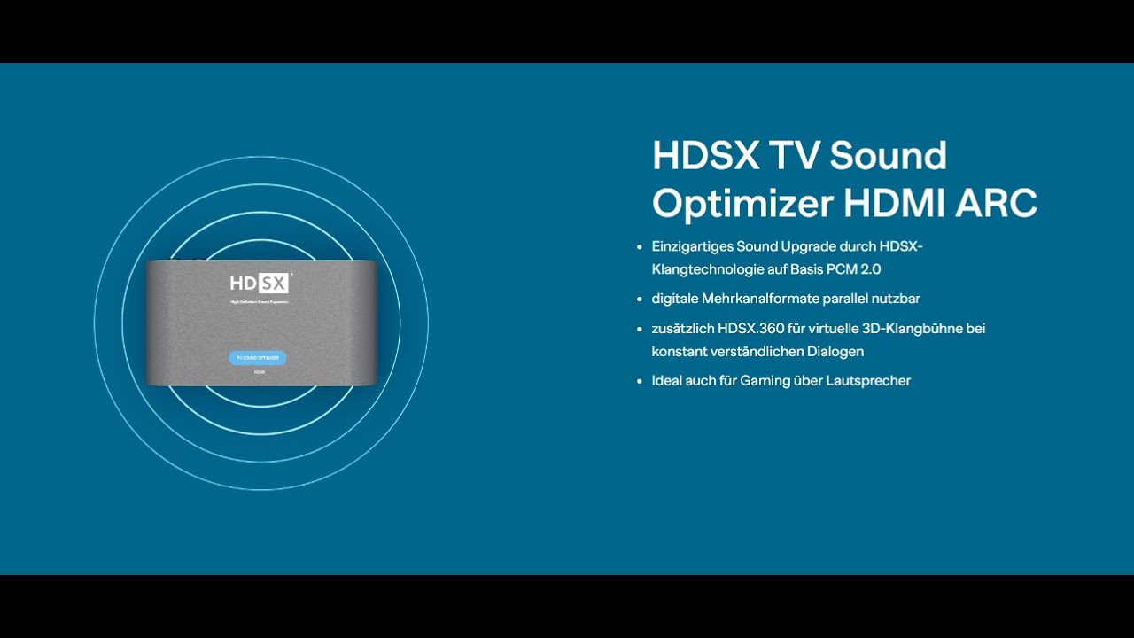 Hdsx Tv Sound Optimizer Anleitung