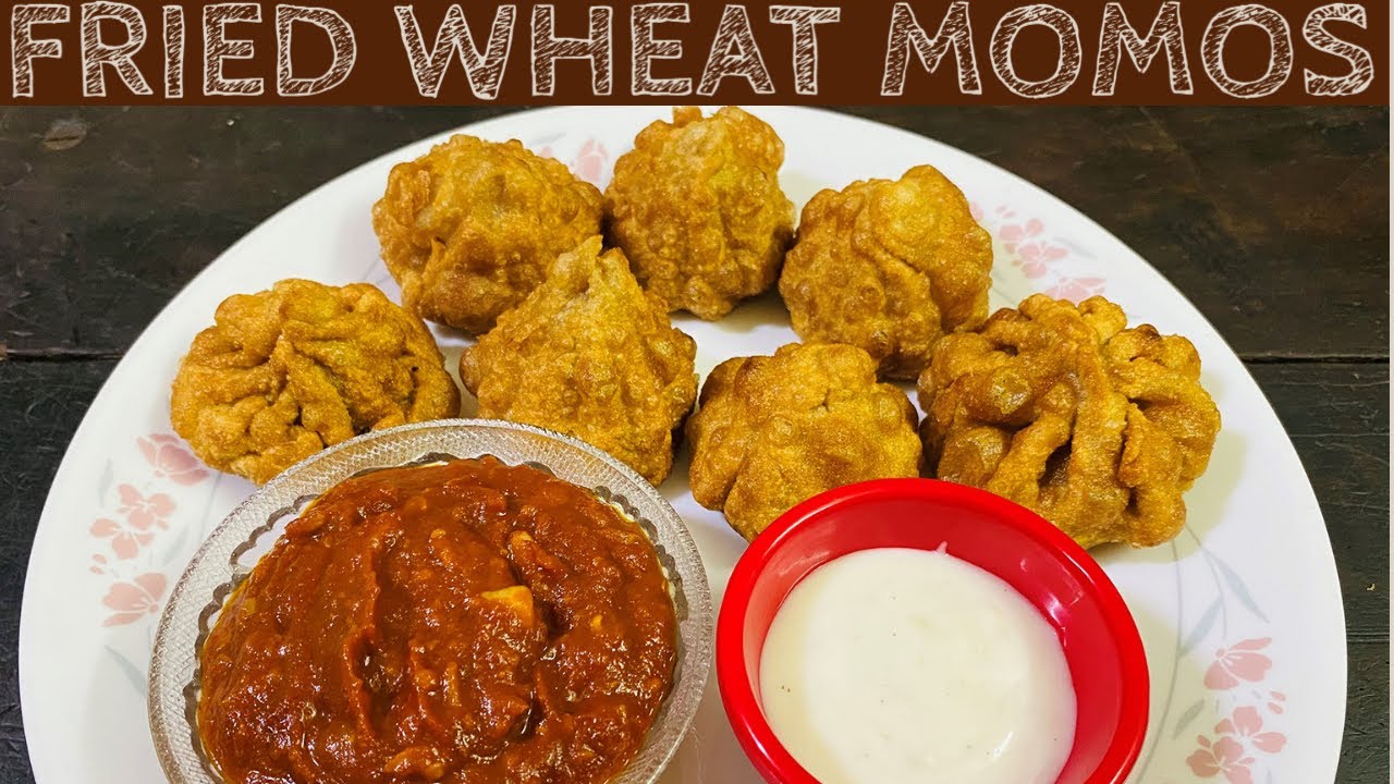Fried Wheat Momos recipe | Street style Momos recipe | No Maida | Veg momos