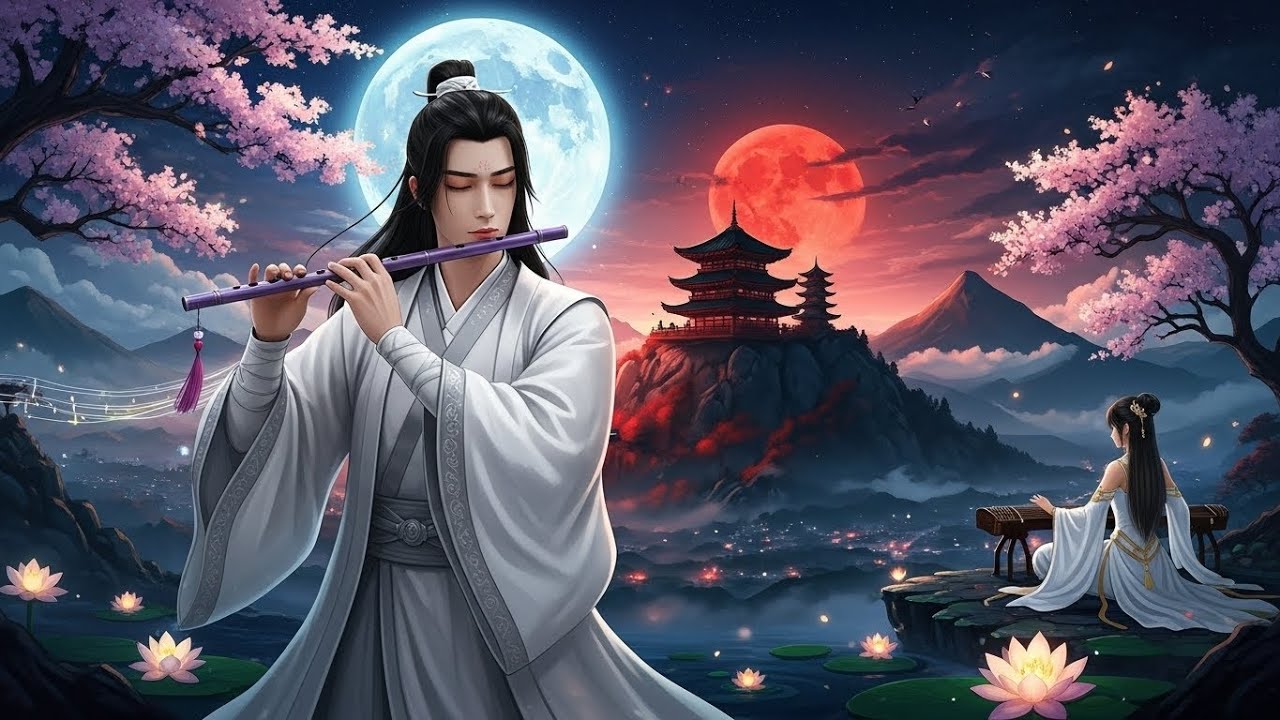 Chinese Zen Music: Bamboo flute ,Erhu & Guzheng| Relaxing Peaceful deep ...