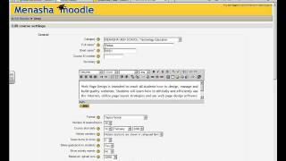 Changing the name of your Course on Moodle