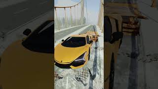 КТО ПЕРЕЛЕТИТ ОБРЫВ BeamNG.drive #shorts #авария #шансвыжить #прыжки