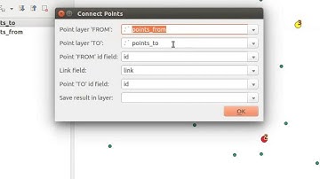 Create lines connecting two point layers in QGIS