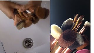 How To; Clean Makeup Brushes  | Easiest & Cheapest Way! |Dola Disu #howto