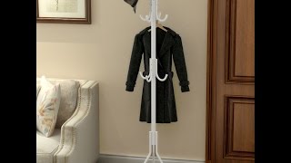 Casa 12 Hook Hanging Pole Rack Clothes Hanger Coat stand Storage.