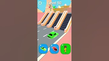 Shape-Shifting 2 GAMEPLAY Level No #50 Walkthrough - New Update Car Racing #Shorts #ShapeShifting