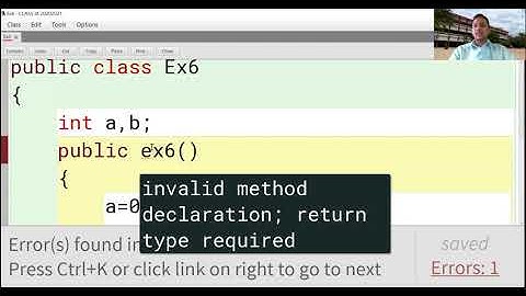 constructor and method differences