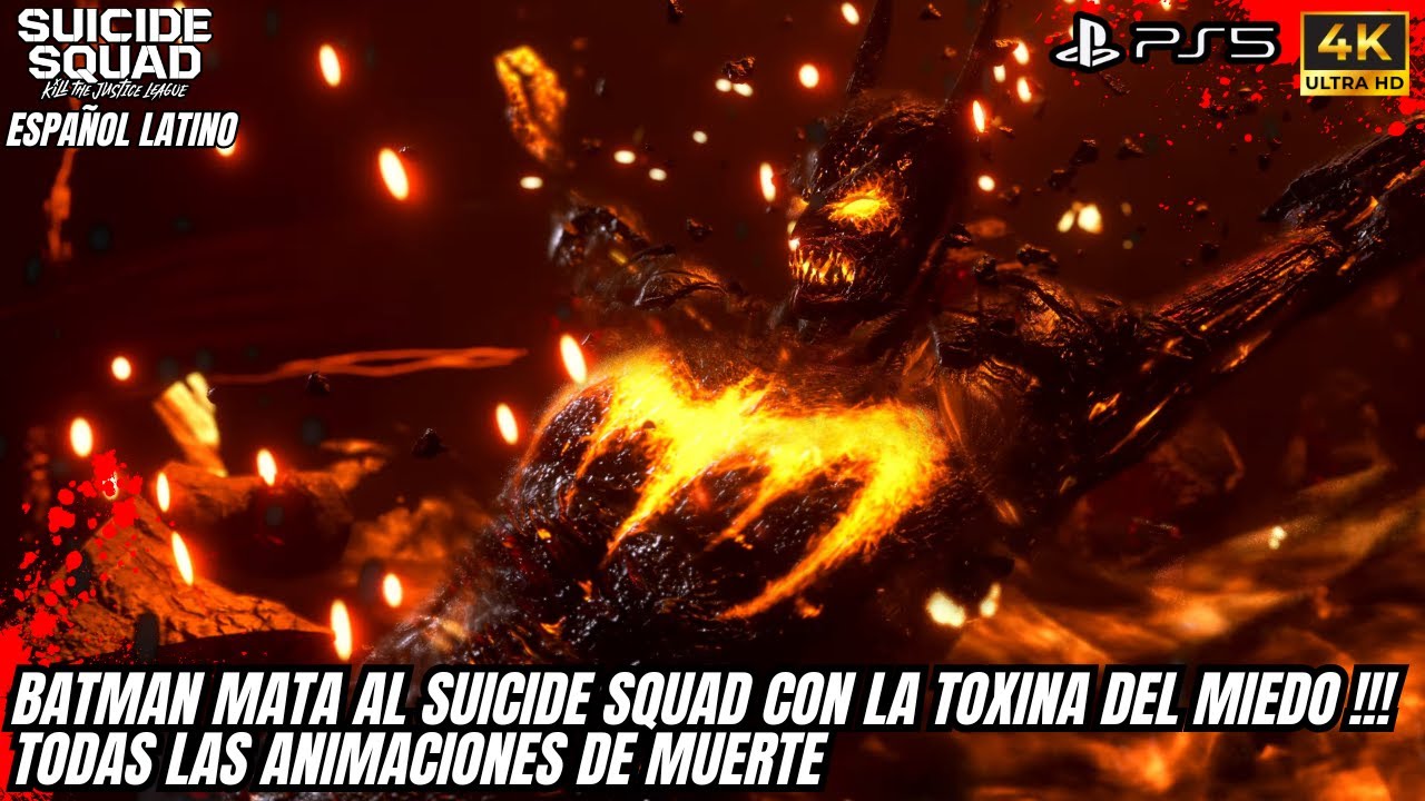 BATMAN MATA AL SUICIDE SQUAD CON LA TOXINA DEL MIEDO I TODAS LAS ANIMACIONES DE MUERTE Suicide Squad