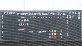 第104回全国高校野球選手権千葉大会 両校のスターティングメンバー発表 市立船橋高校 VS 木更津総合高校 20220727