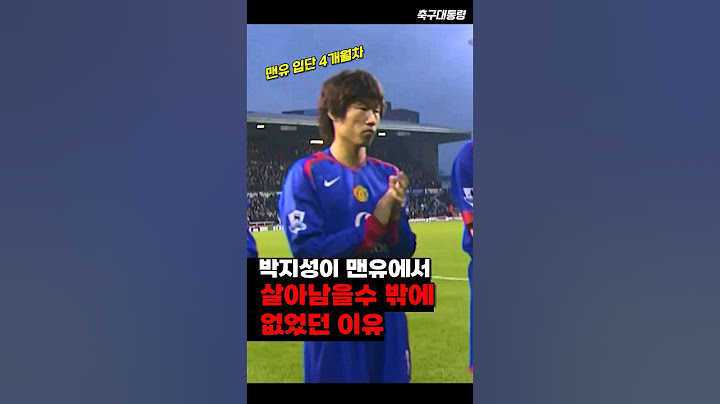 맨유 입단 4개월 차 박지성의 퍼포먼스