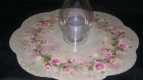 Roses Lazy Susan Tole and Decorative Painting by P...