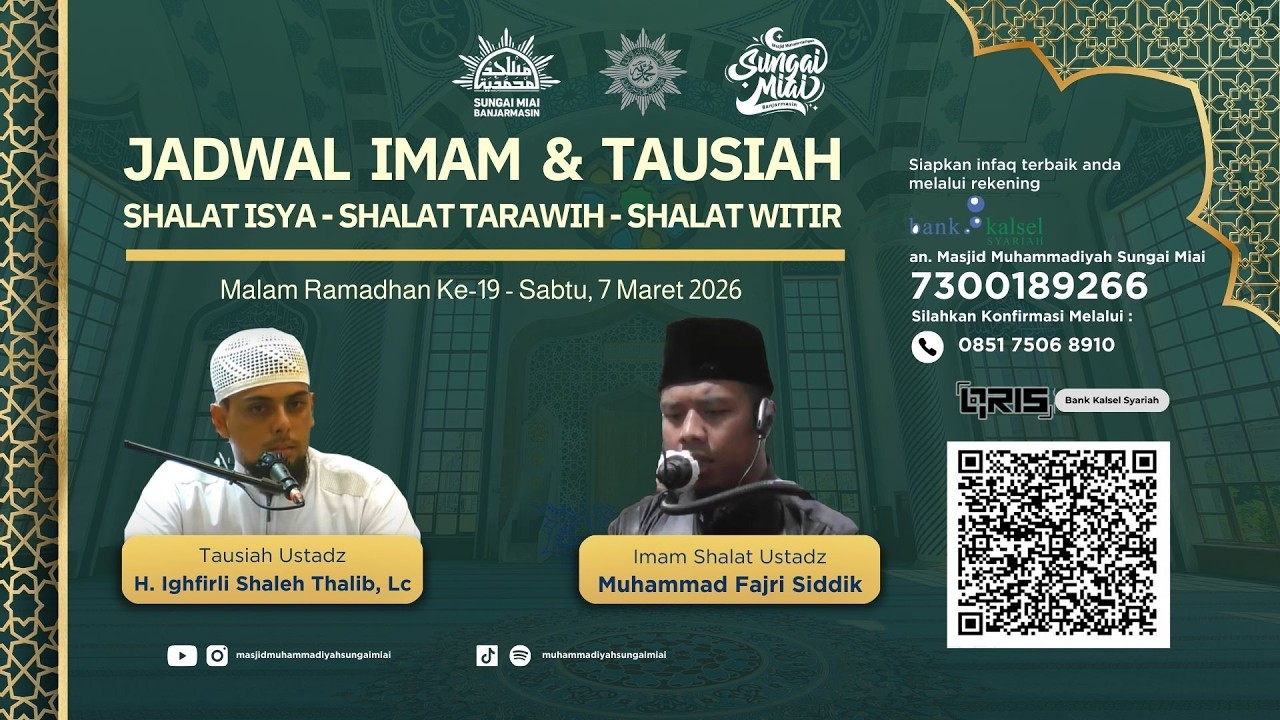 [Live] Qiyamu Ramadhan 1447 H Malam Ke-19