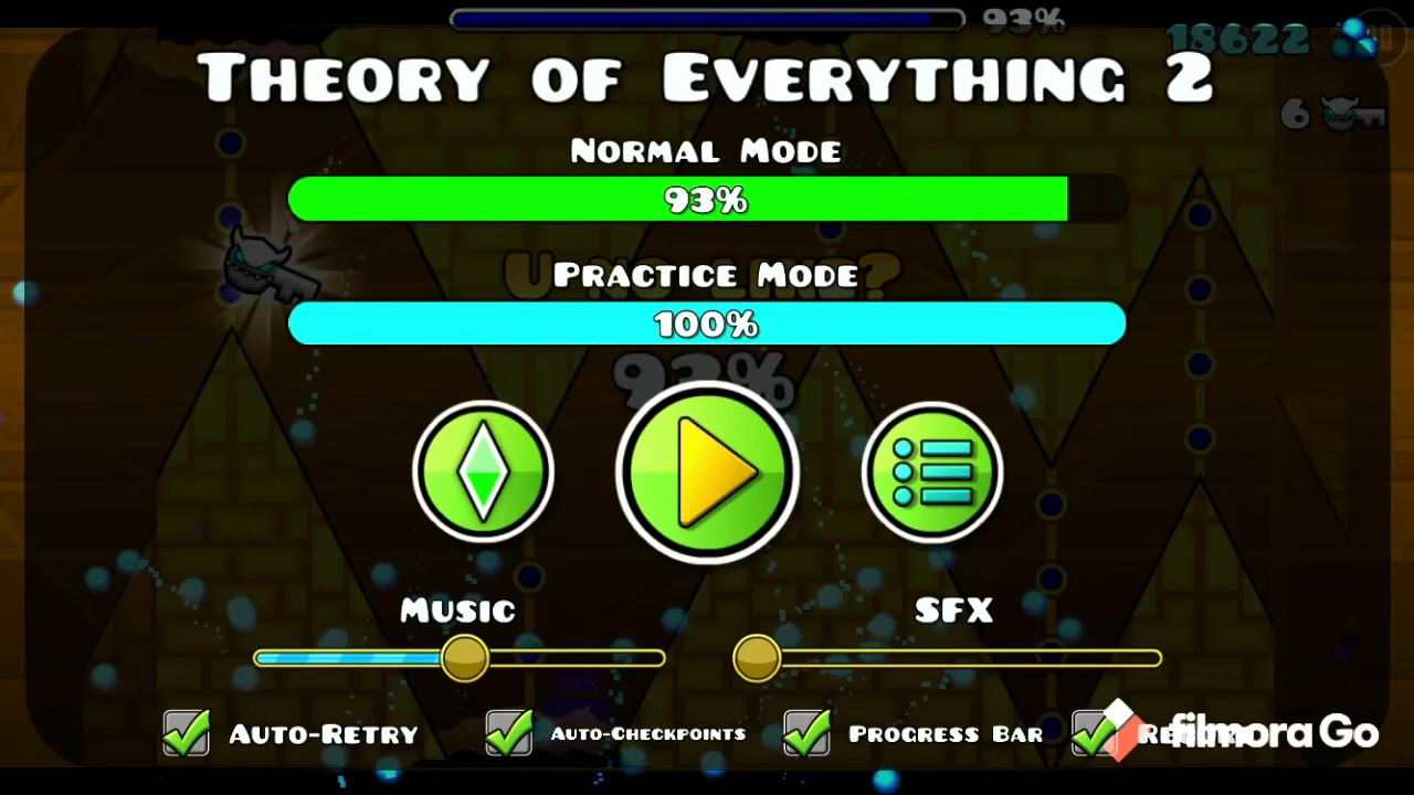 Toe2 Theory of Everything 2 by: Robtop in geometry dash 2.1 - YouTube